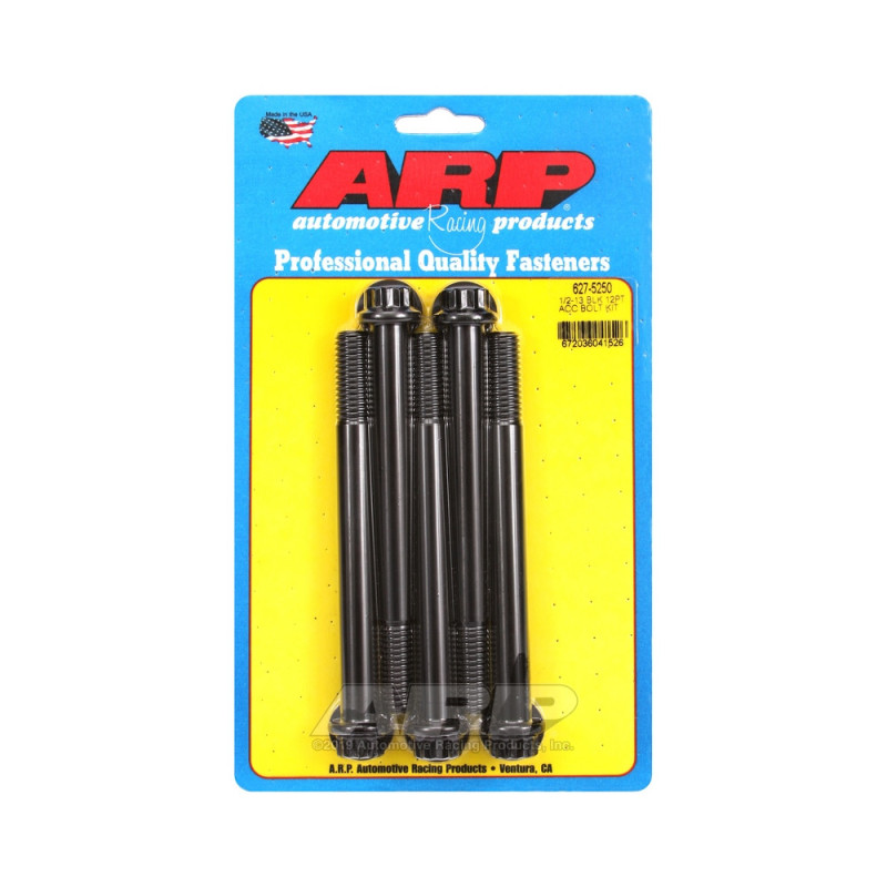 Set de șuruburi și piulițe universale ARP 1/2-13 – Black Oxyde, 12 capete x 5 - ARP-627-5250 - 627-5250 - 3666618193007